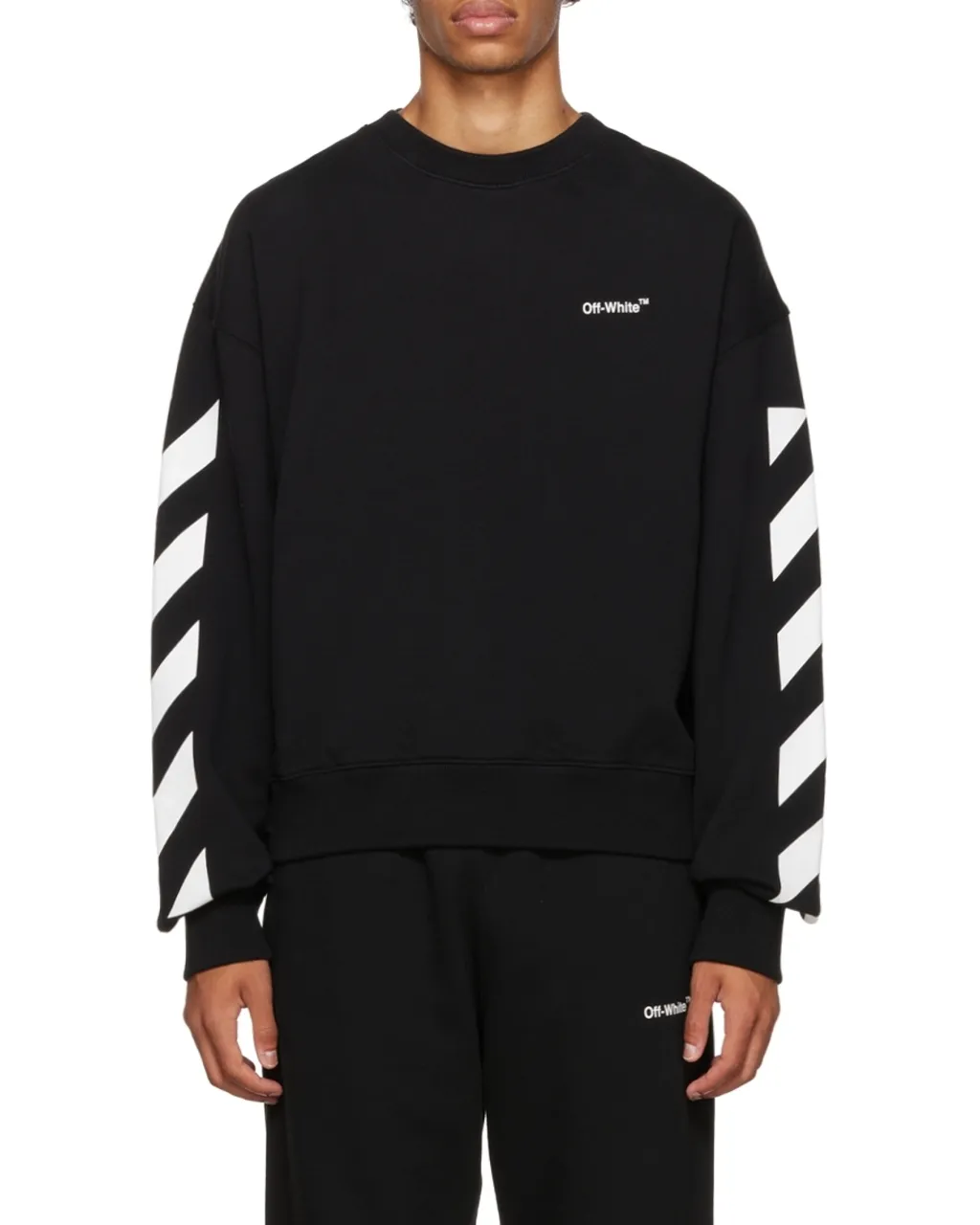 Diagonal Helvetica Oversized Sweatshirt