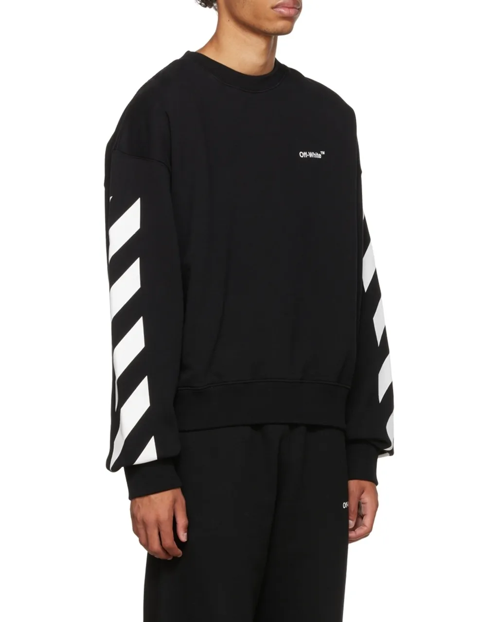 Diagonal Helvetica Oversized Sweatshirt