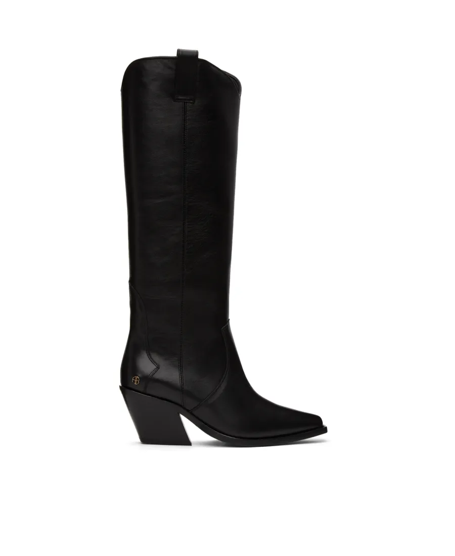 Anine Bing Tania Block Heel Knee-High Boots