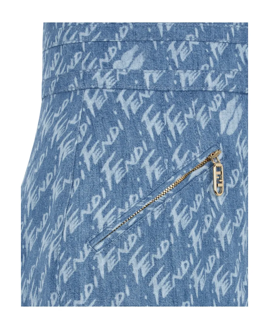 Light Blue Chambray Shorts