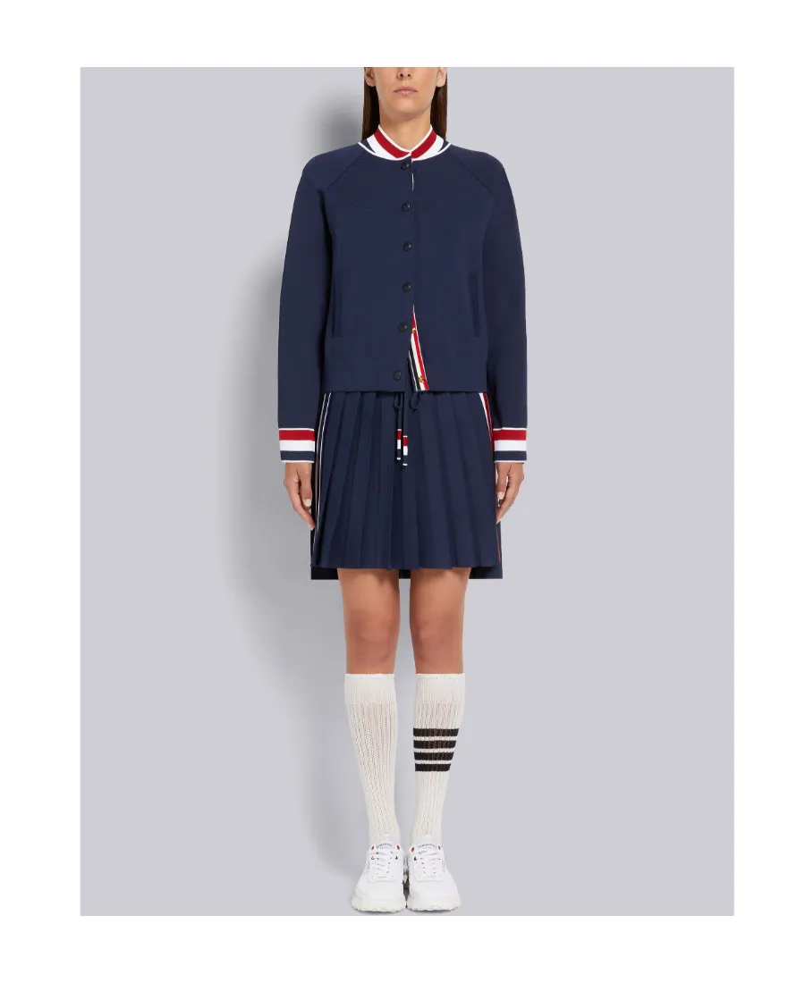 Thom Browne Rwb Pleated High Waist Mini Skirt