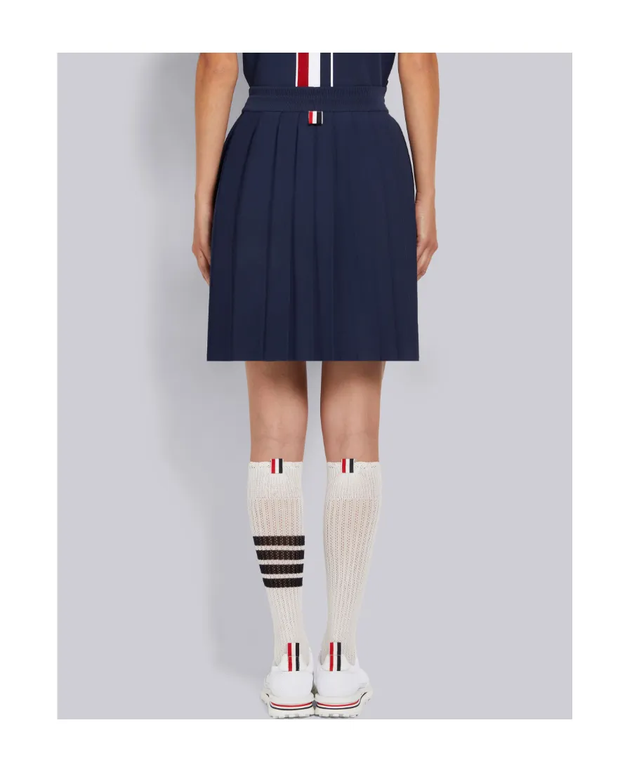 Thom Browne Rwb Pleated High Waist Mini Skirt
