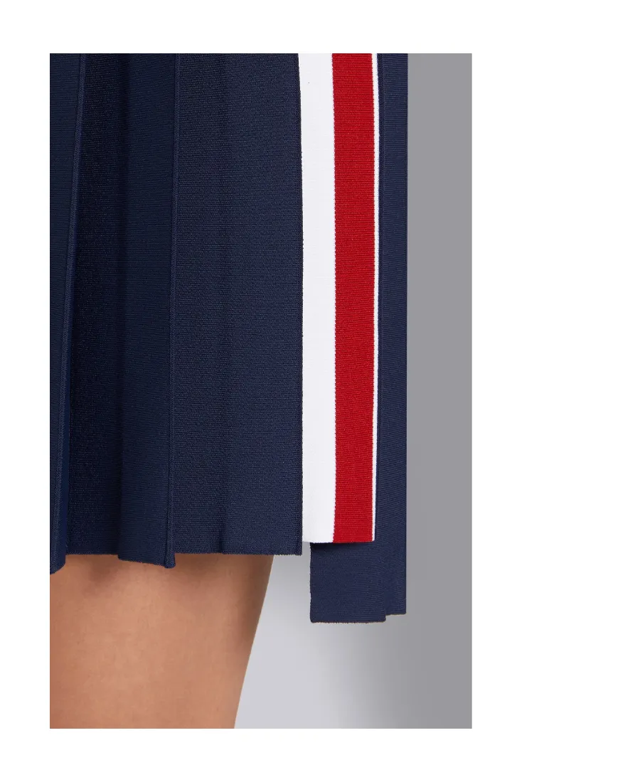 Thom Browne Rwb Pleated High Waist Mini Skirt