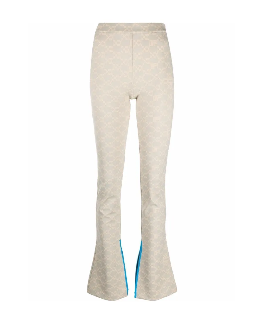 Monogram Ankle-Slit Trousers
