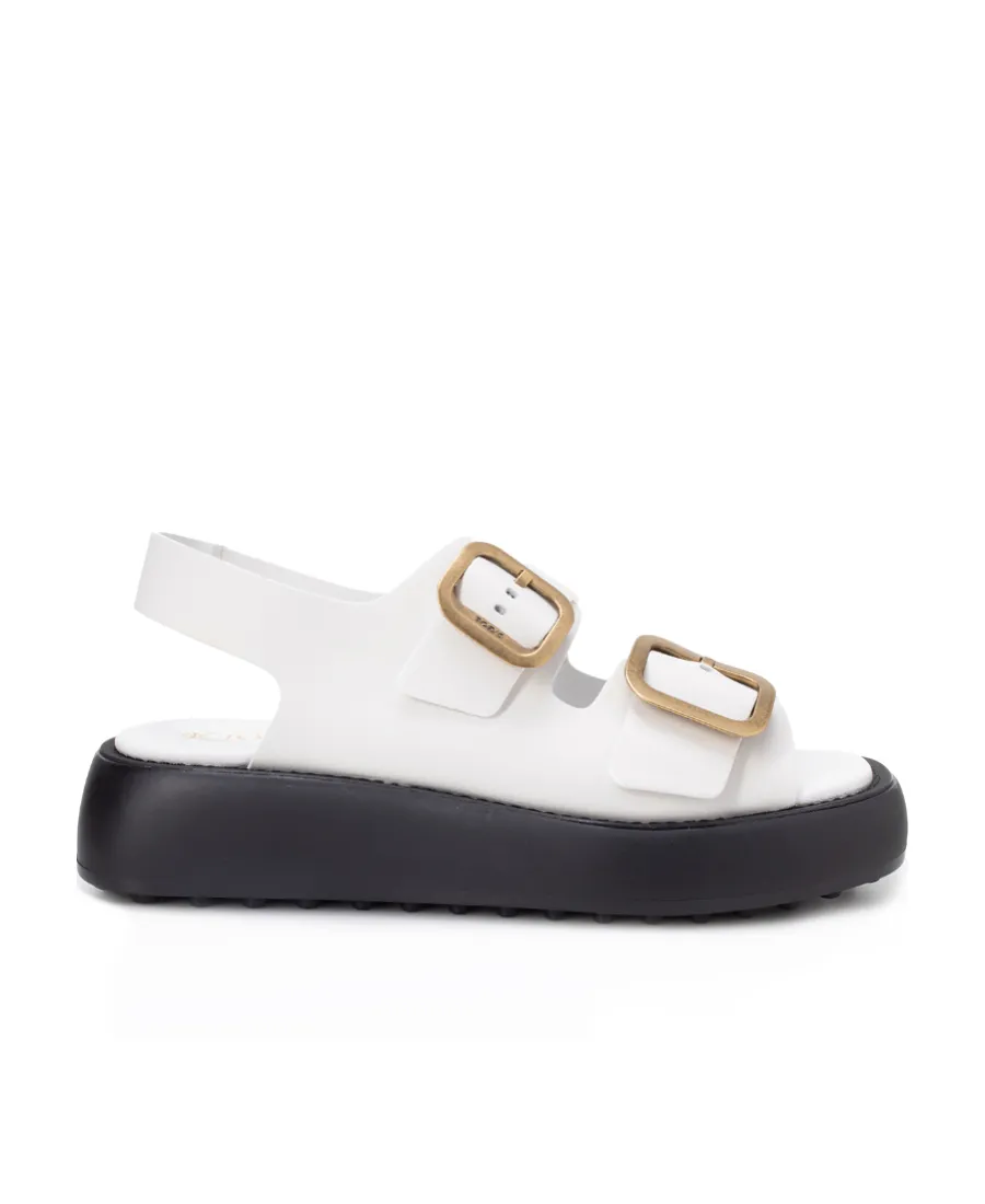 Buckled Leather Sandals