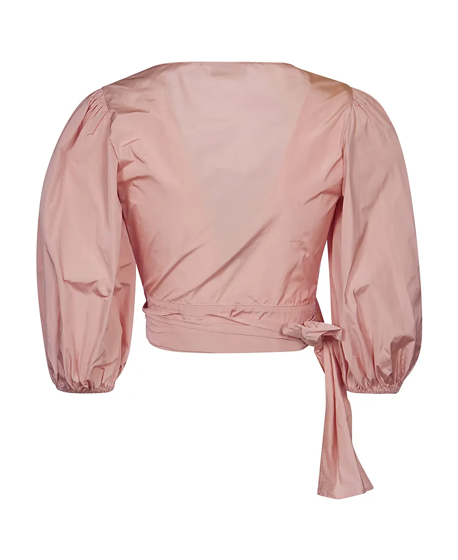 V-Neck Bow-Tie Blouse