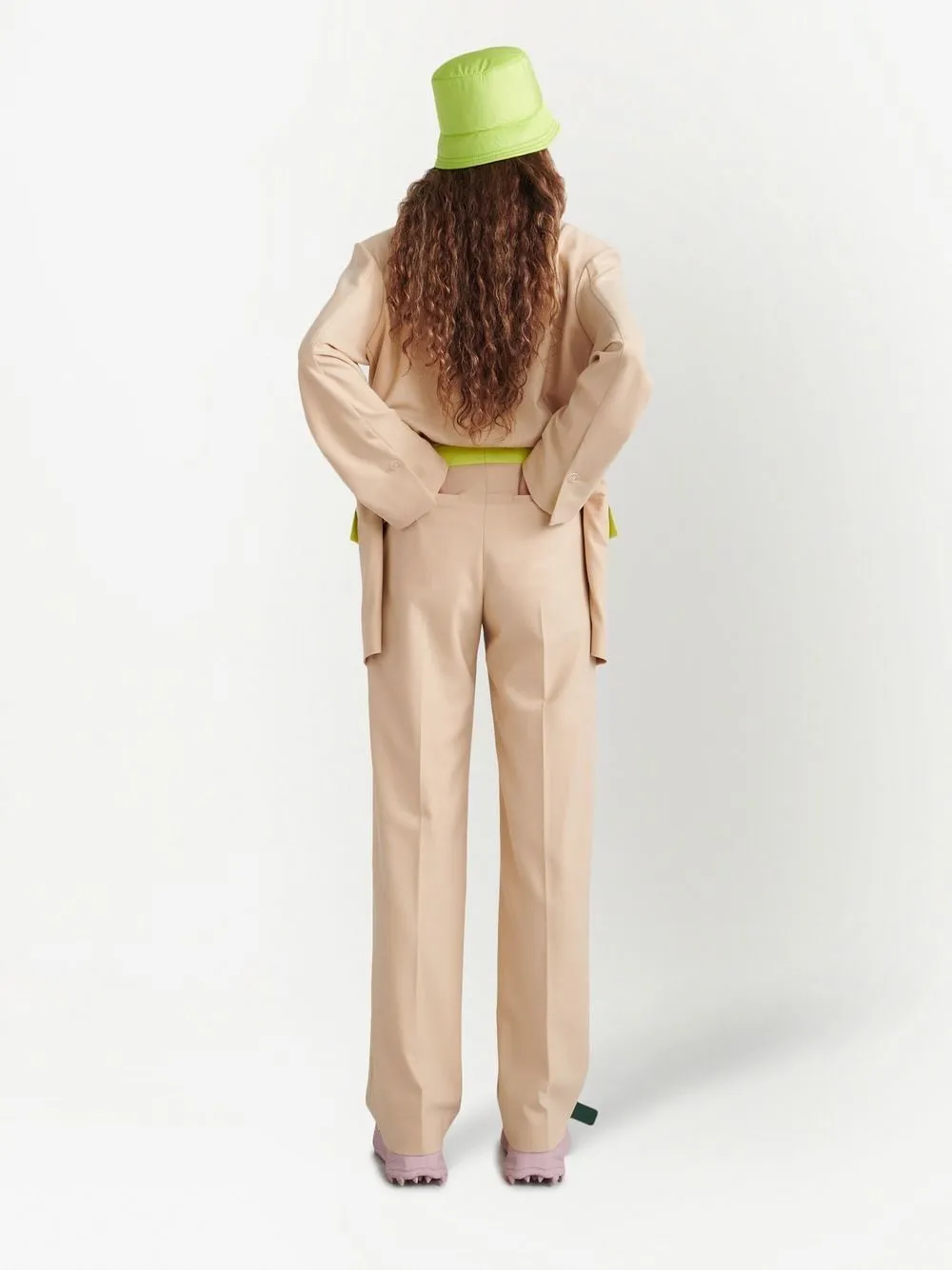 Off-White Straight Leg Tailored Trousers