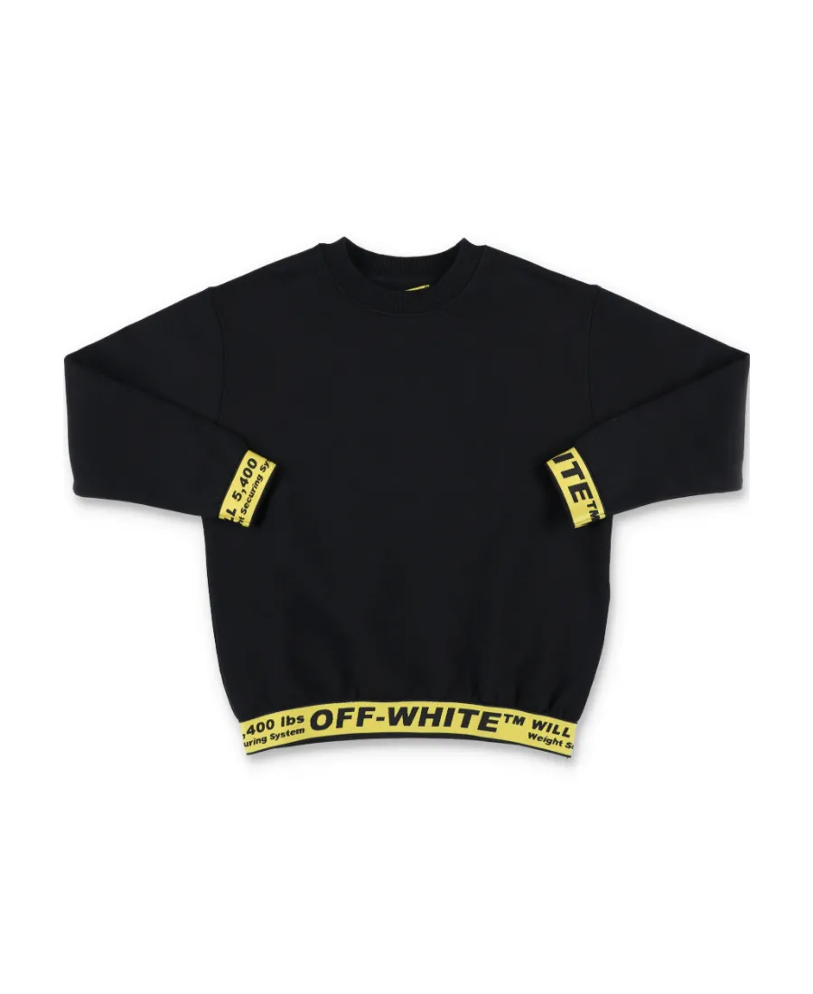 Off-White Kids Logo Detailed Long Sleeved Sweatshirt