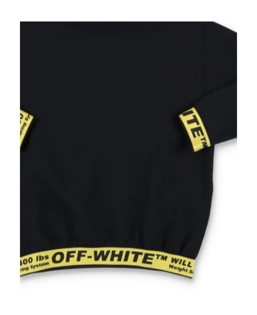 Off-White Kids Logo Detailed Long Sleeved Sweatshirt