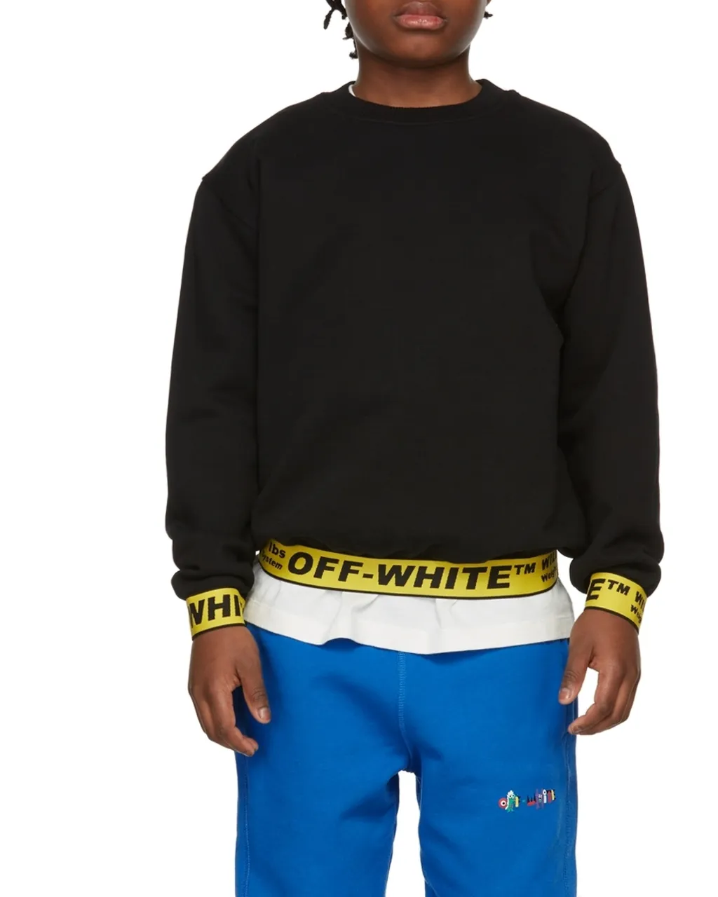 Off-White Kids Logo Detailed Long Sleeved Sweatshirt