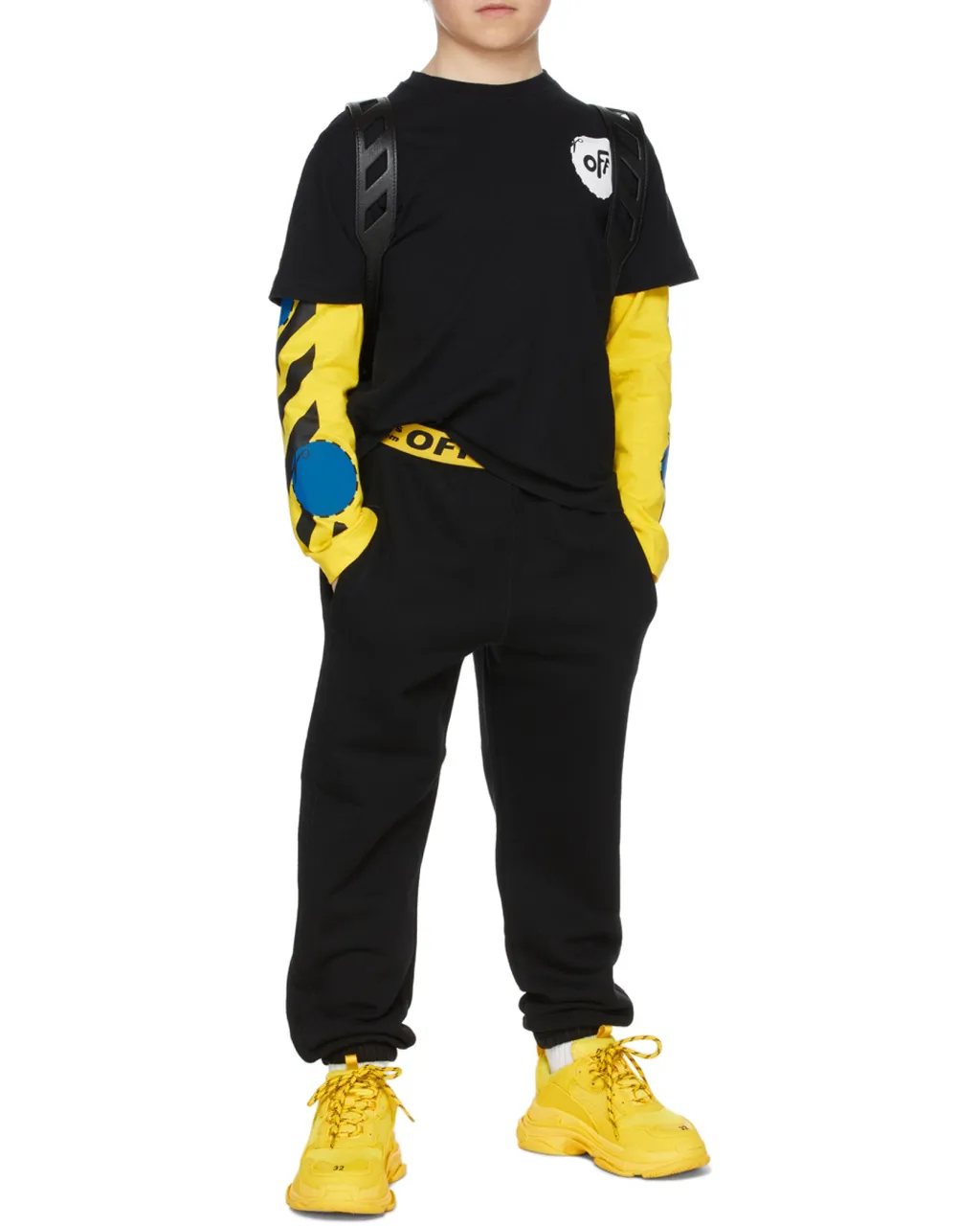 Off-White Kids Industrial Logo Waistband Sweatpants