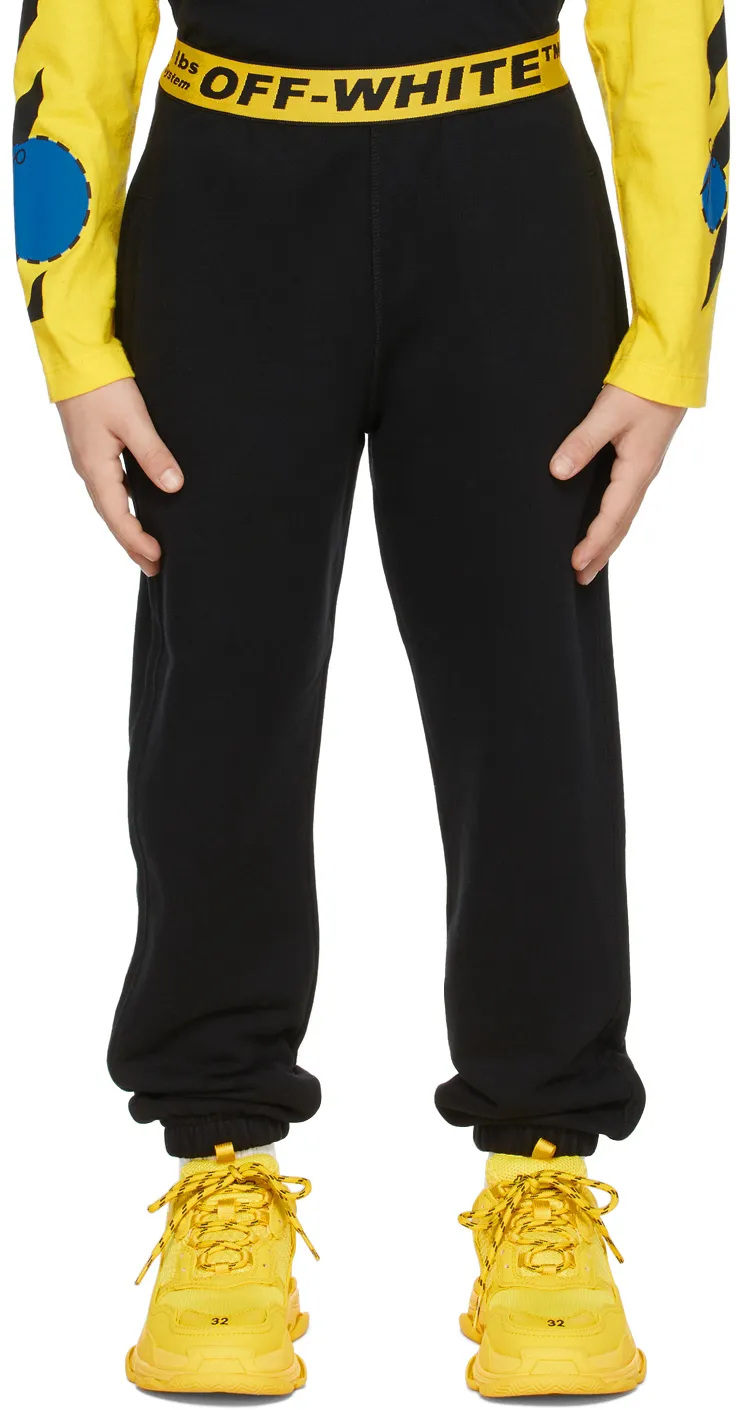 Off-White Kids Industrial Logo Waistband Sweatpants