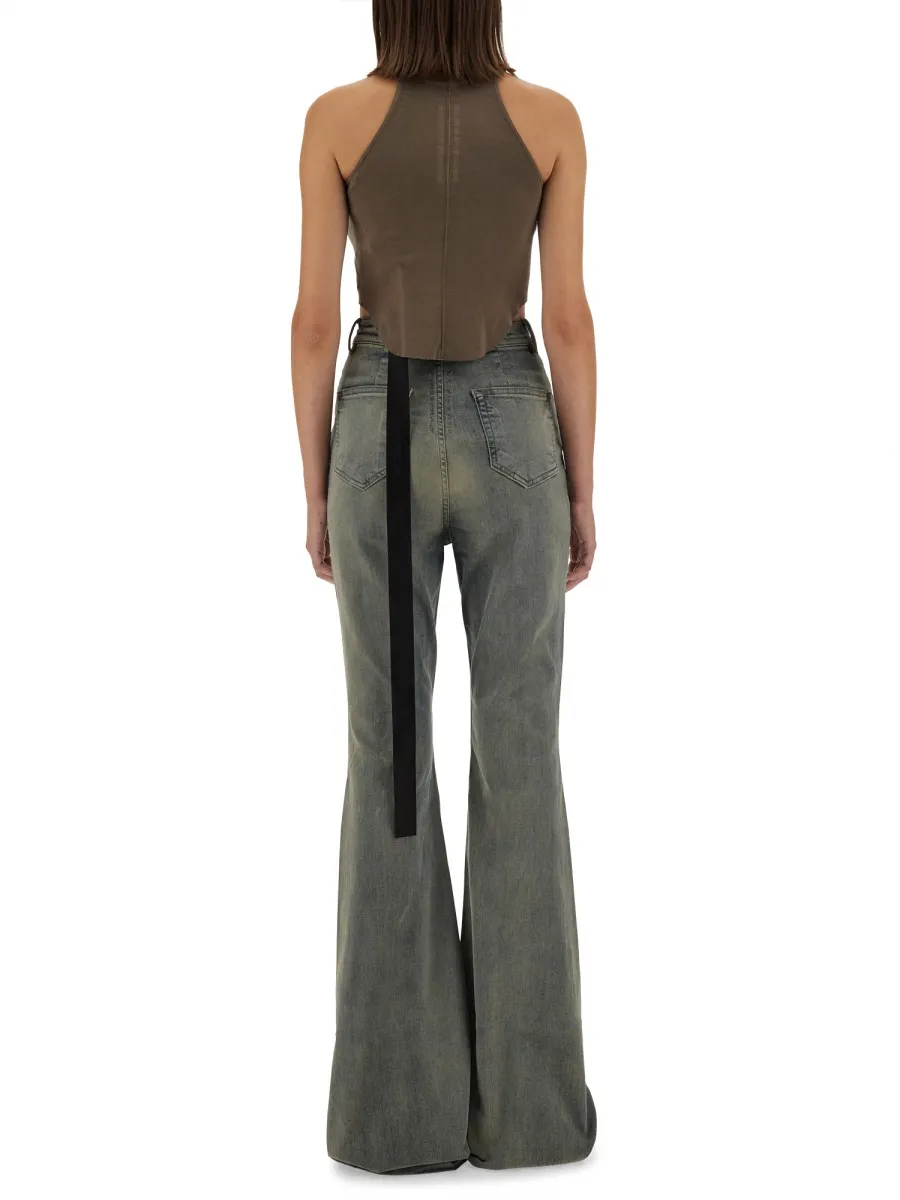 Rick Owens Drkshdw Basic Cropped Tank Top