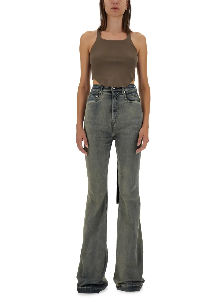 Rick Owens Drkshdw Basic Cropped Tank Top