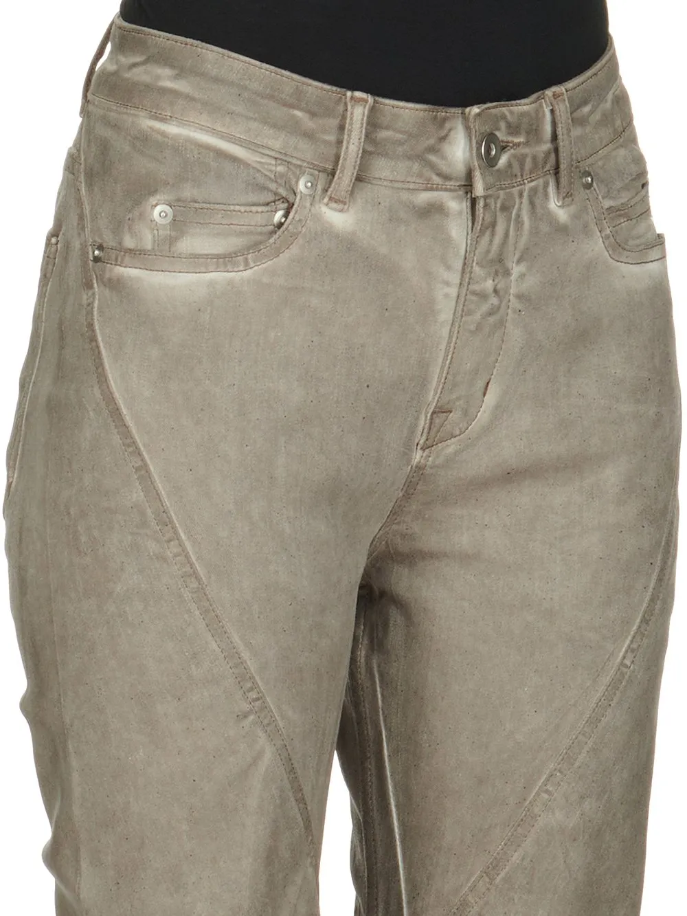 Rick Owens Drkshdw Bias Mid-Rise Jeans