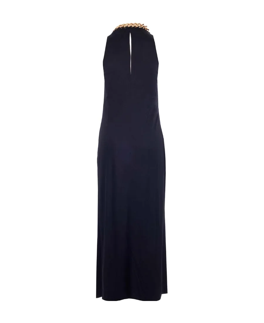 Versace Chain-Link Detailed Maxi Dress