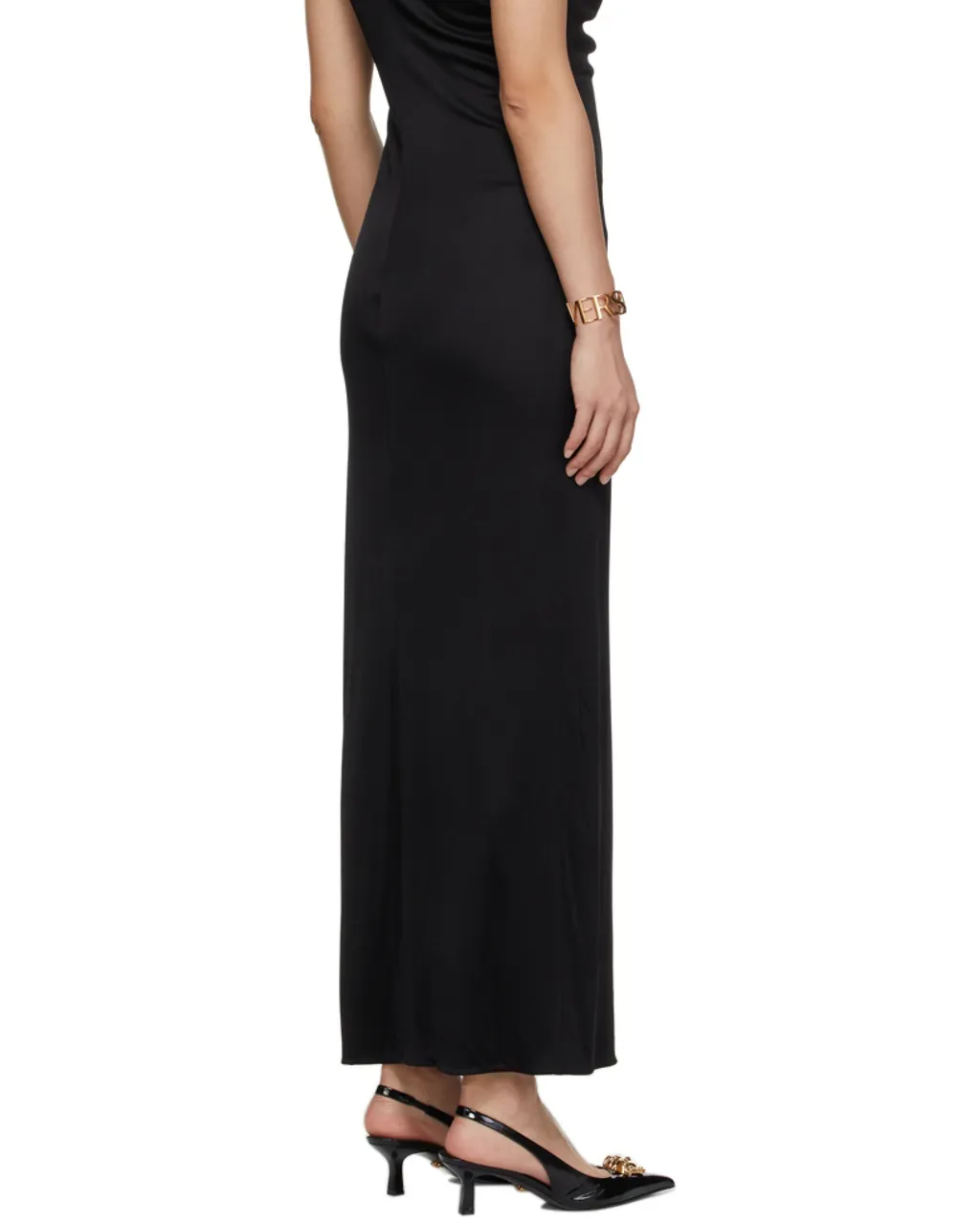 Versace Chain-Link Detailed Maxi Dress