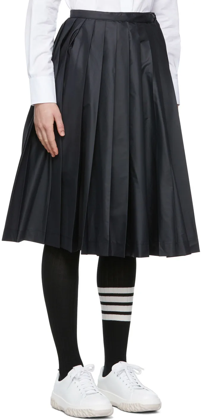 Pleated Midi Skirt