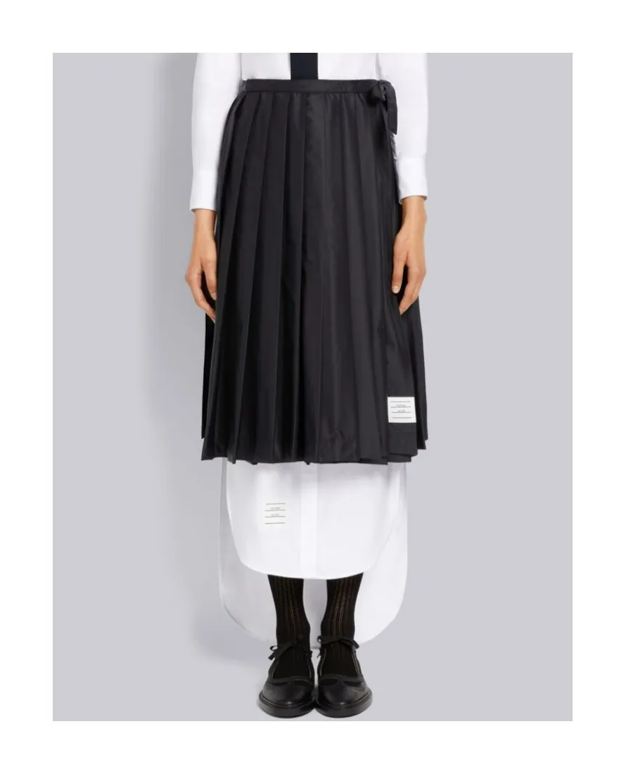 Pleated Midi Skirt