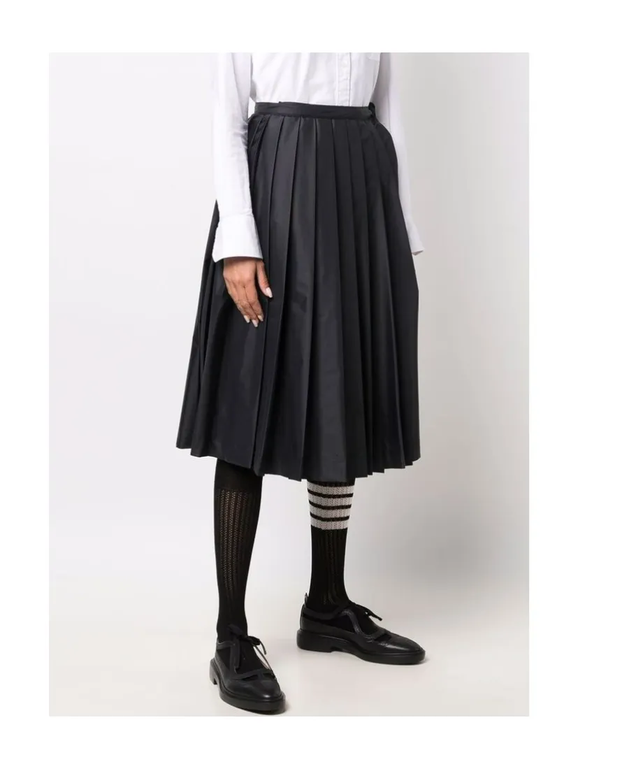 Pleated Midi Skirt