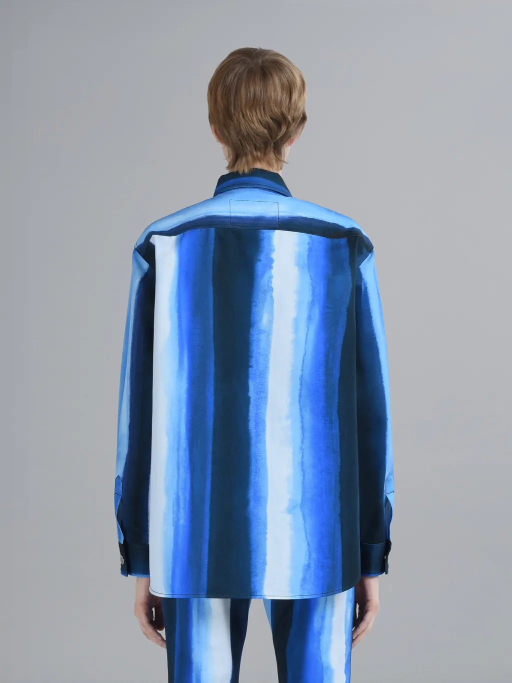 Marni Long Sleeved Striped Buttoned Shirt