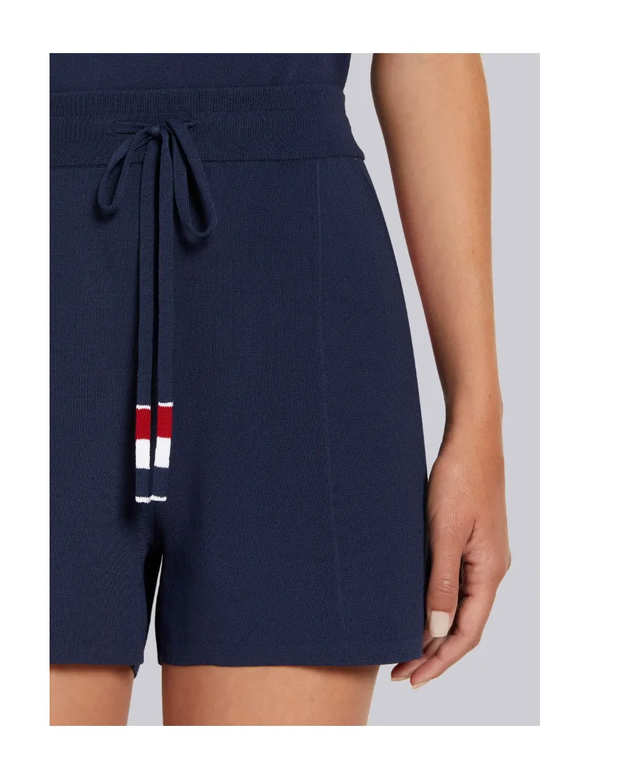 Thom Browne Rwb Stripe Detailed Drawstring Shorts