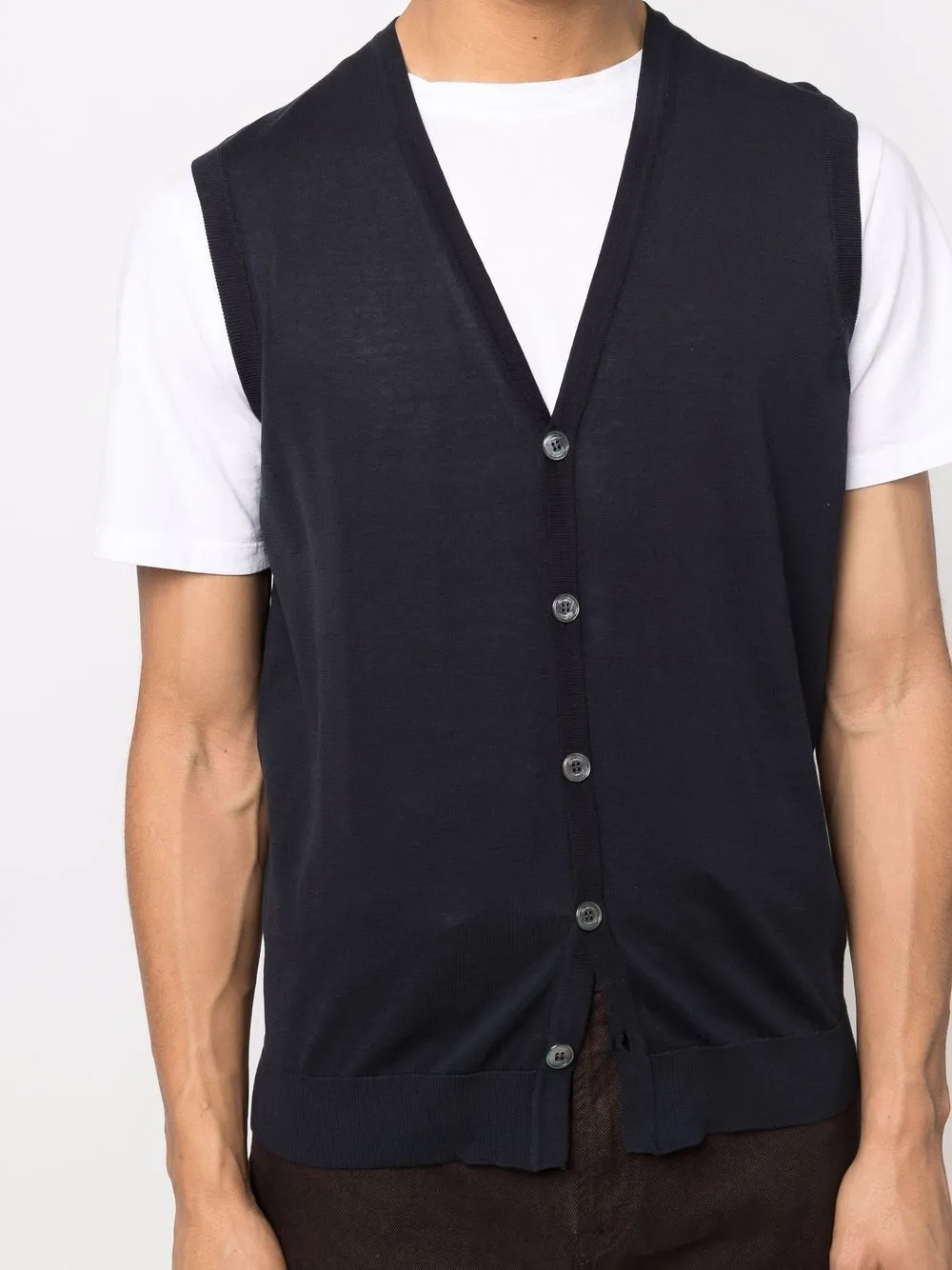 Sleeveless V-Neck Vest