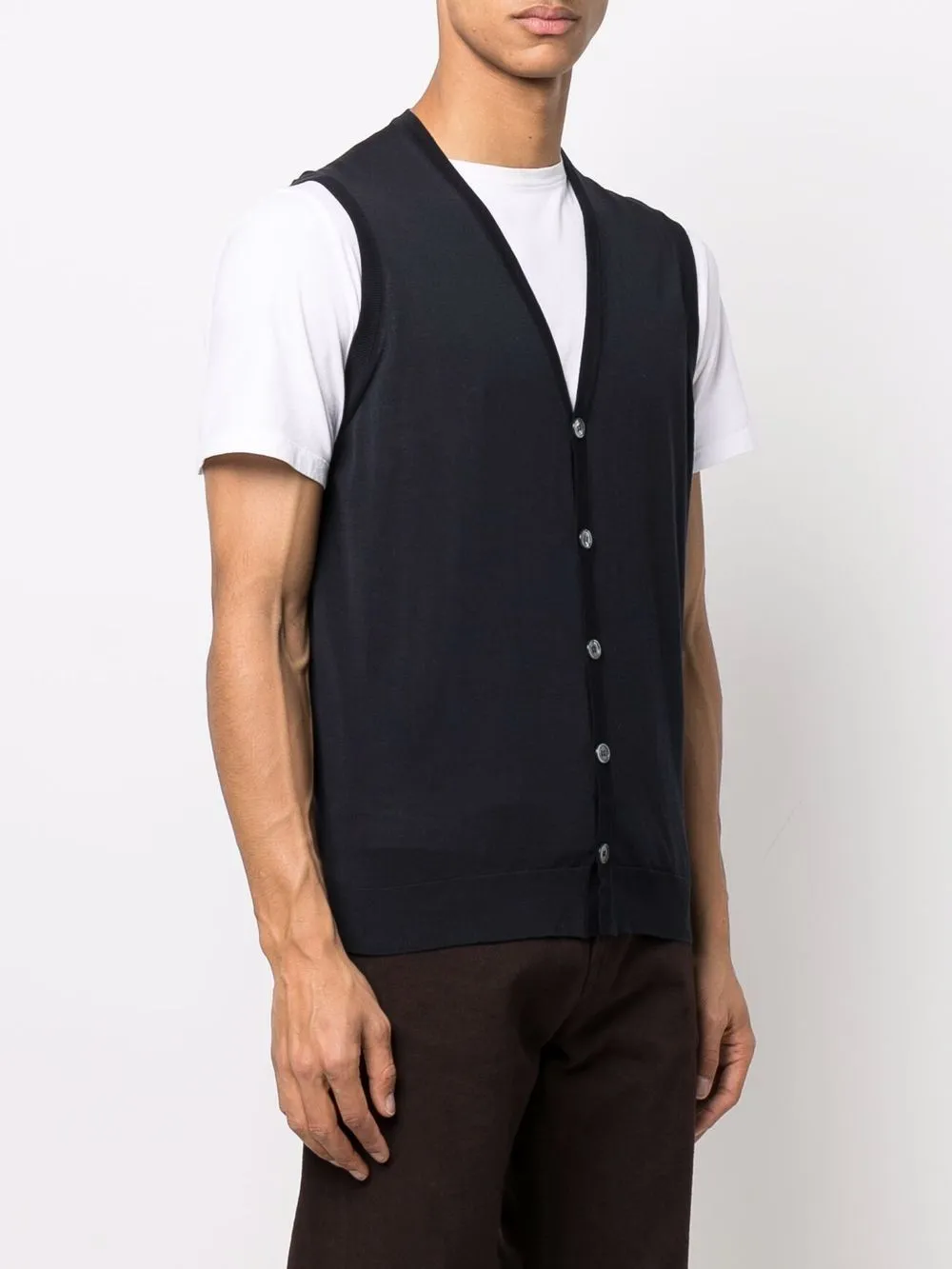 Sleeveless V-Neck Vest