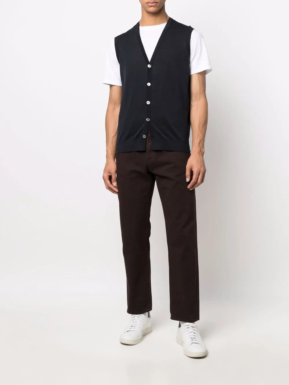 Sleeveless V-Neck Vest