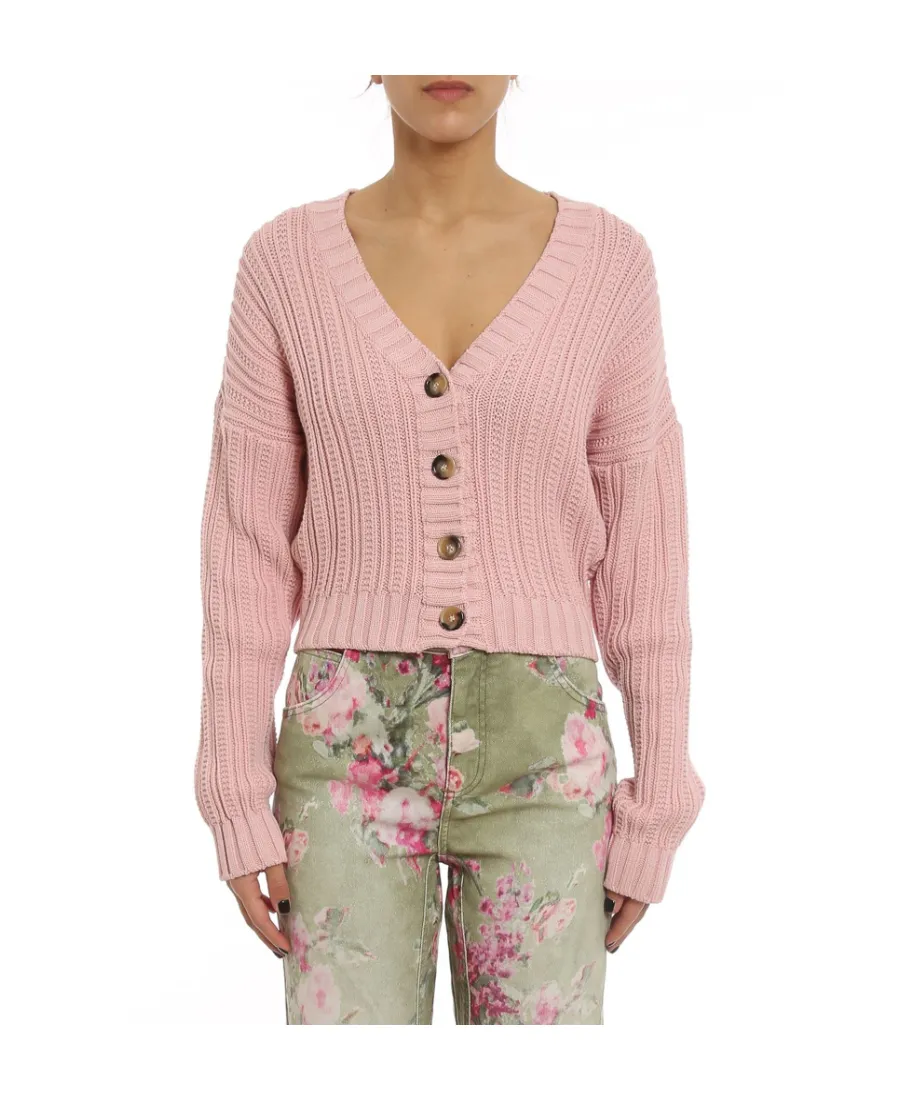 Blumarine V-Neck Buttoned Knitted Cardigan