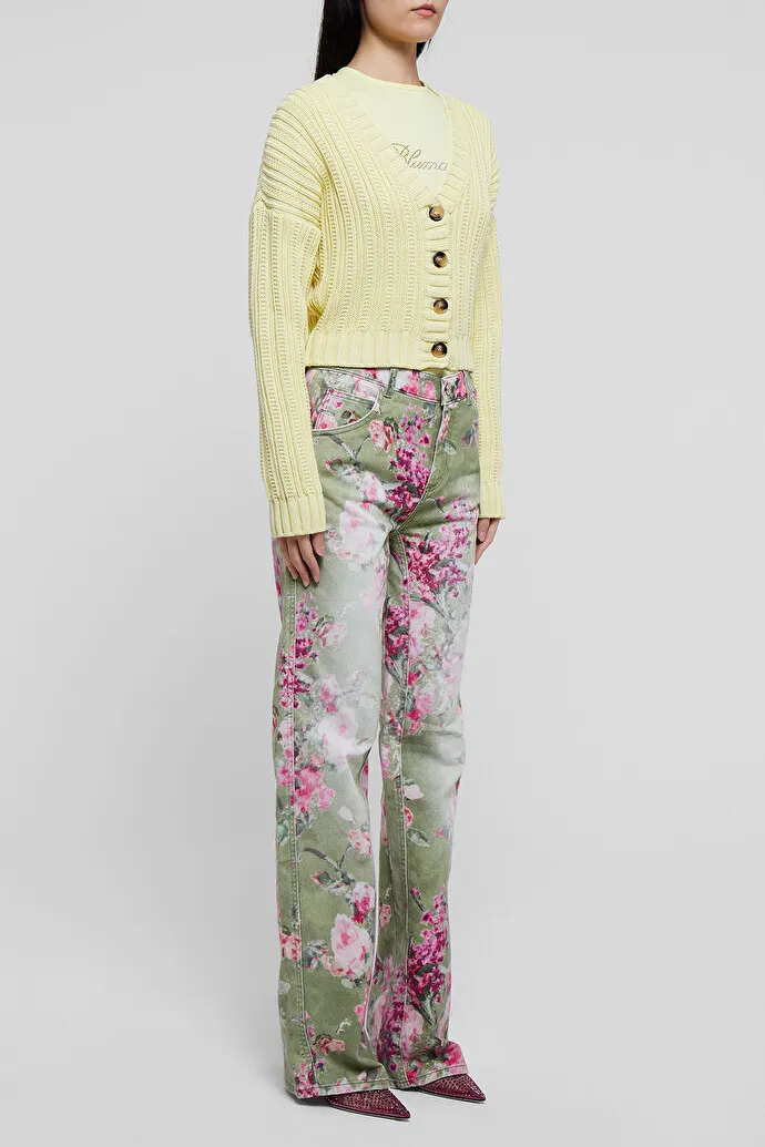 Long-Sleeved Knitted Cardigan