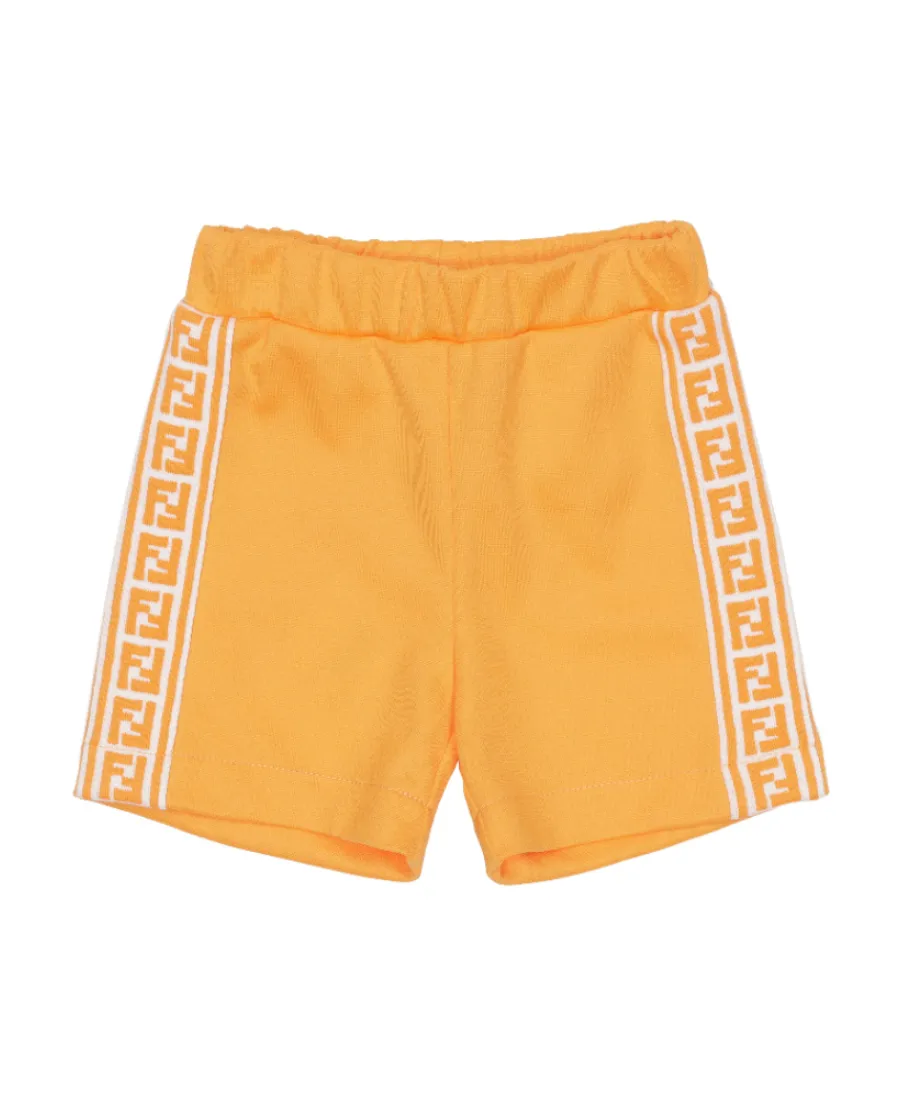 Ff-Logo Print Track Shorts