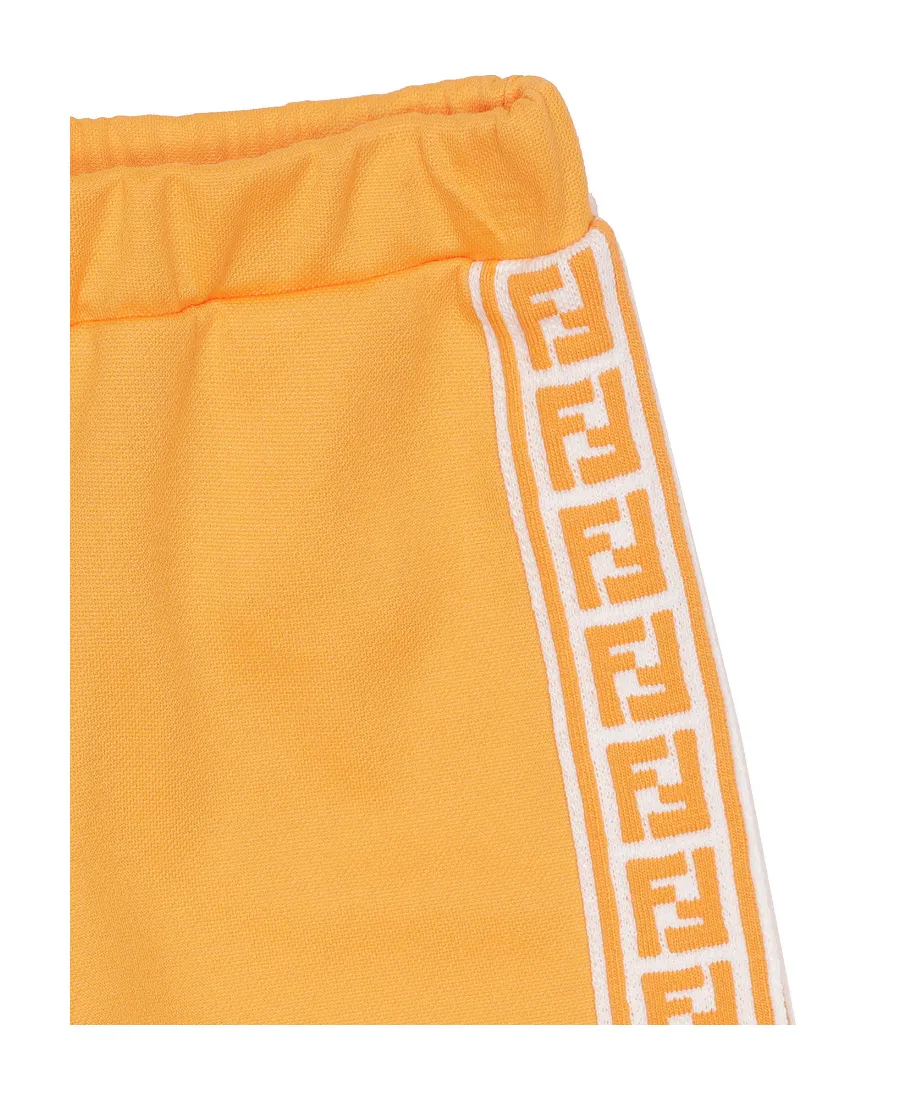 Ff-Logo Print Track Shorts
