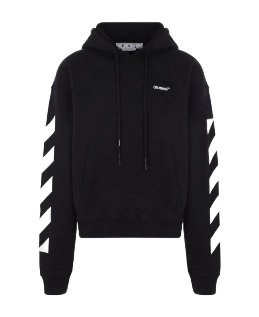 Off-White Diag Printed Drawstring Hoodie
