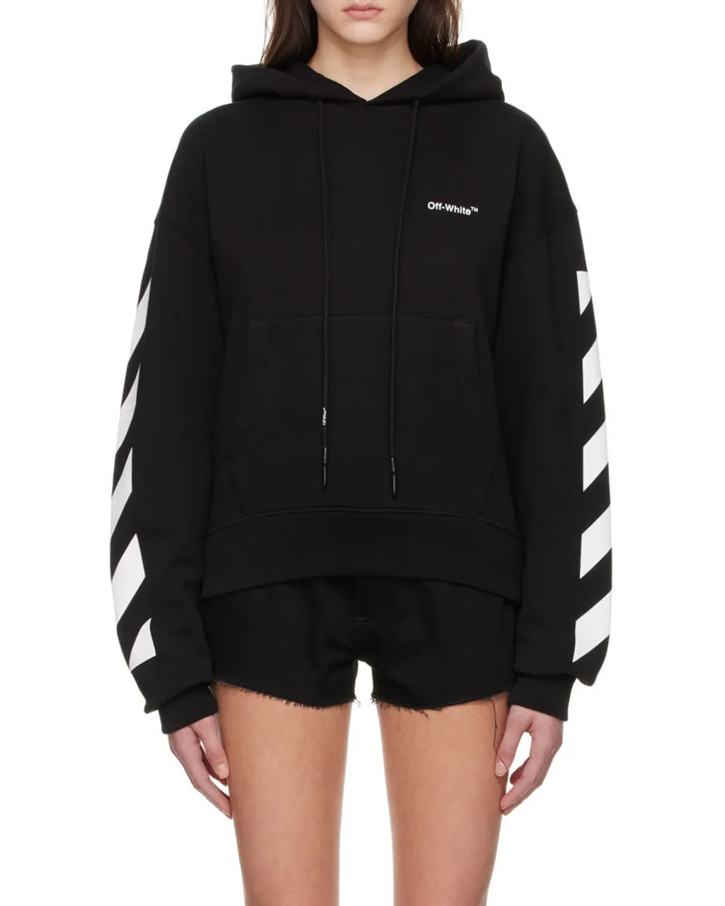 Off-White Diag Printed Drawstring Hoodie