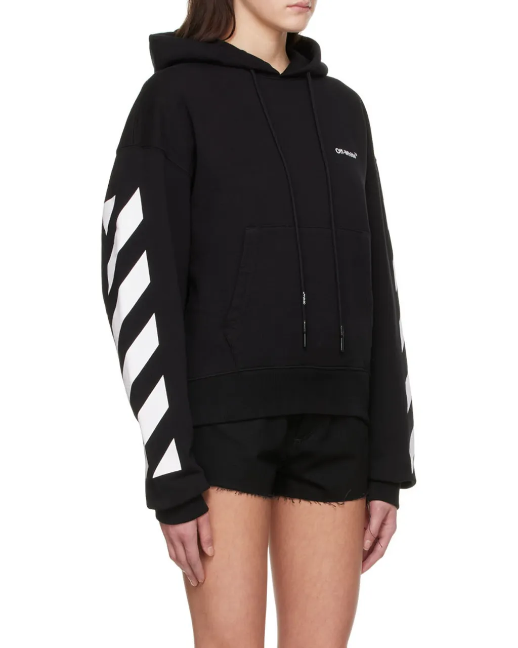 Off-White Diag Printed Drawstring Hoodie
