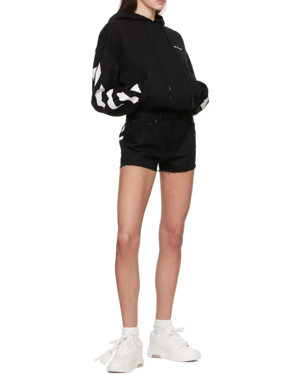 Off-White Diag Printed Drawstring Hoodie