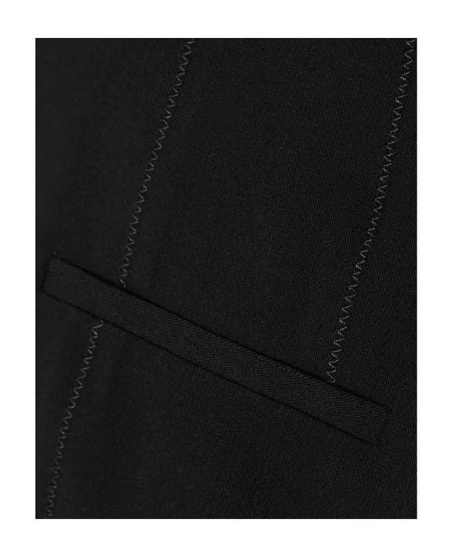 Black Logo Square Collar Sleeveless Dress