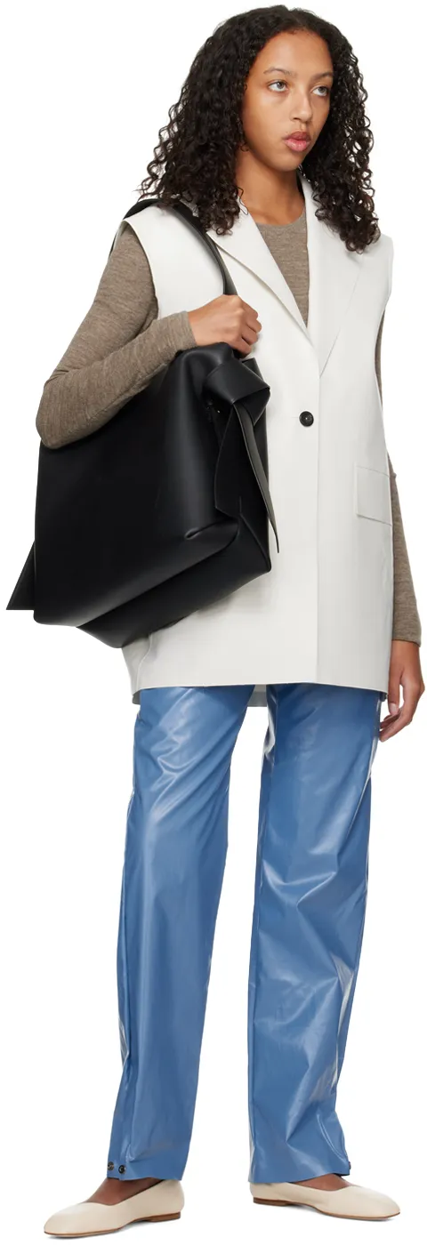 Acne Studios Logo Detailed Midi Shoulder Bag