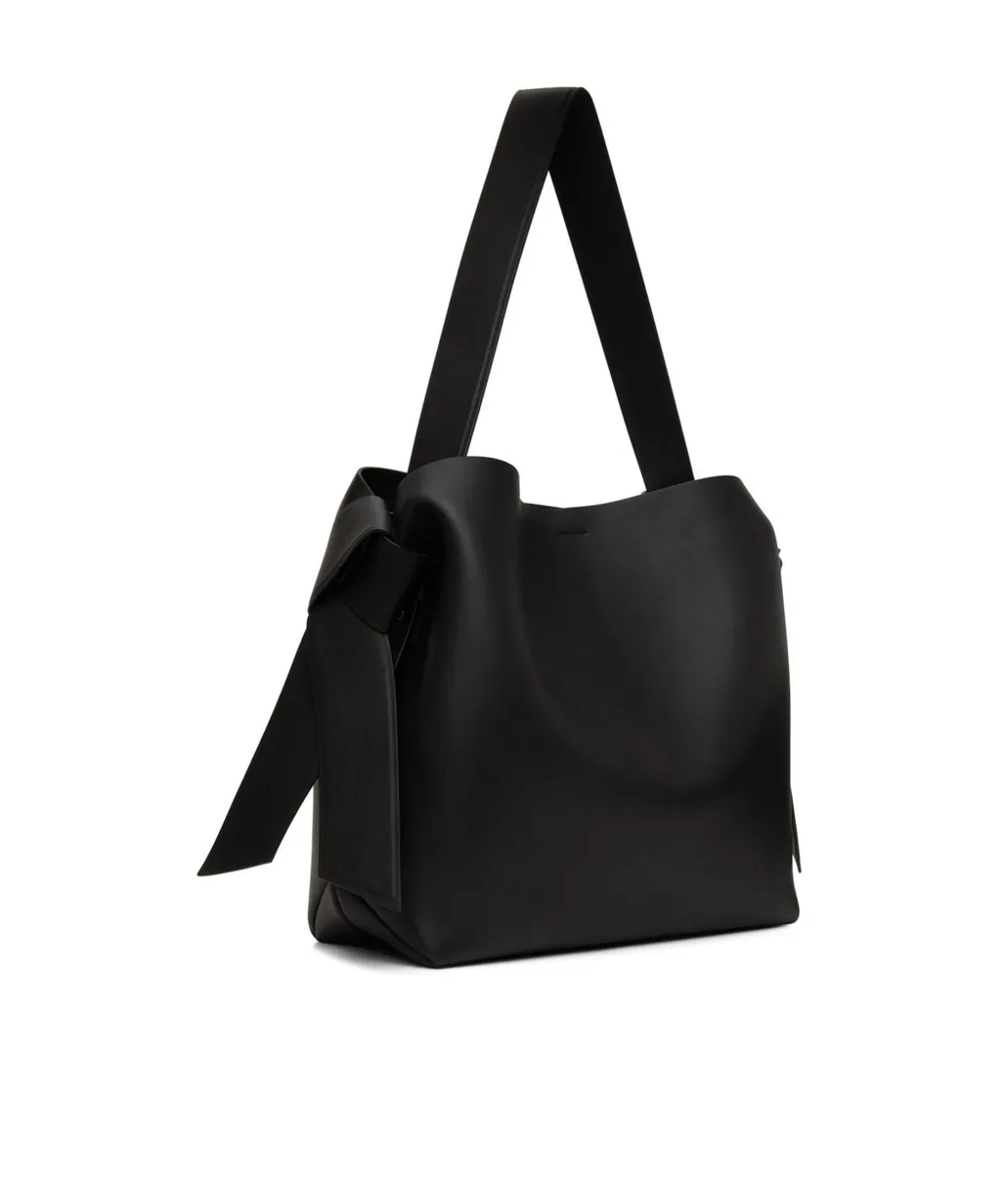 Acne Studios Logo Detailed Midi Shoulder Bag