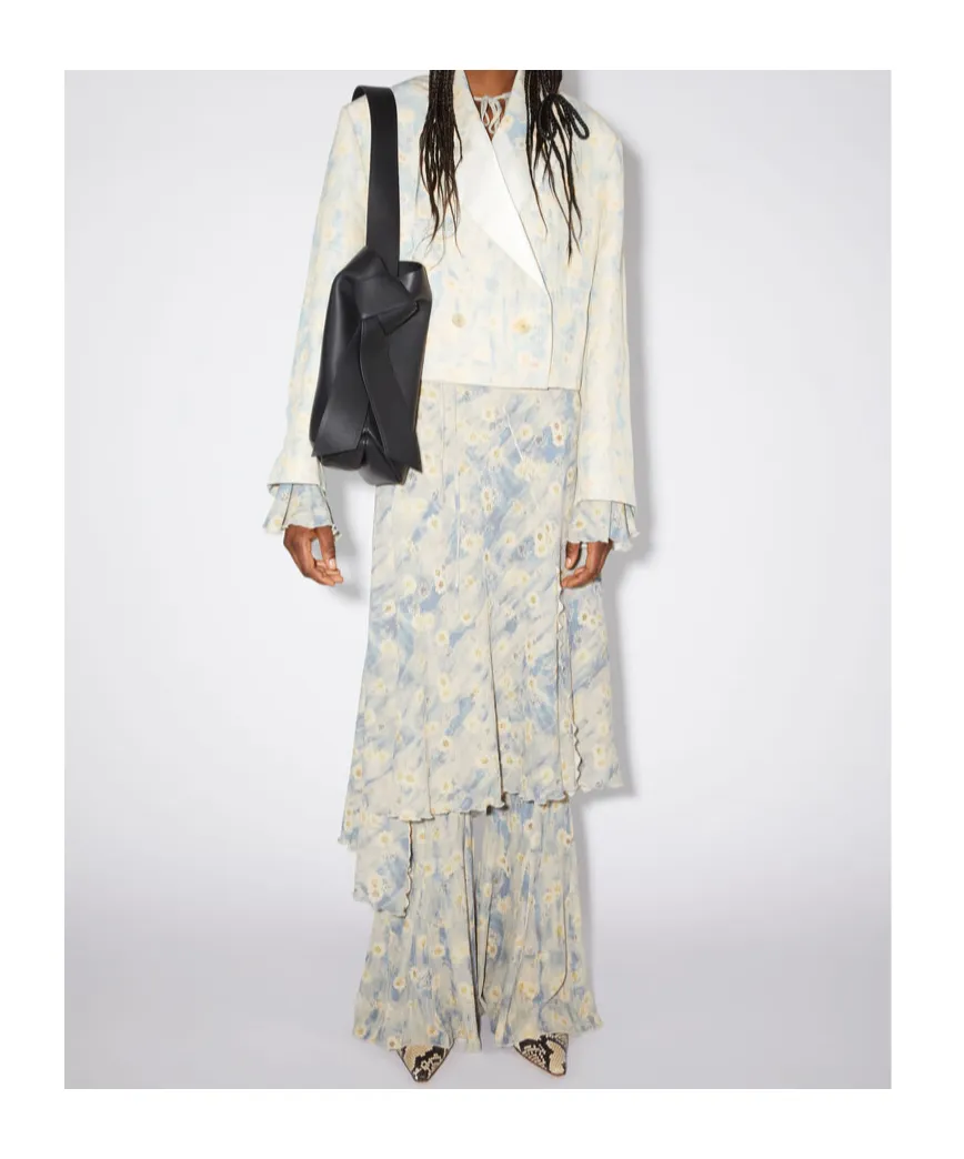 Acne Studios Logo Detailed Midi Shoulder Bag
