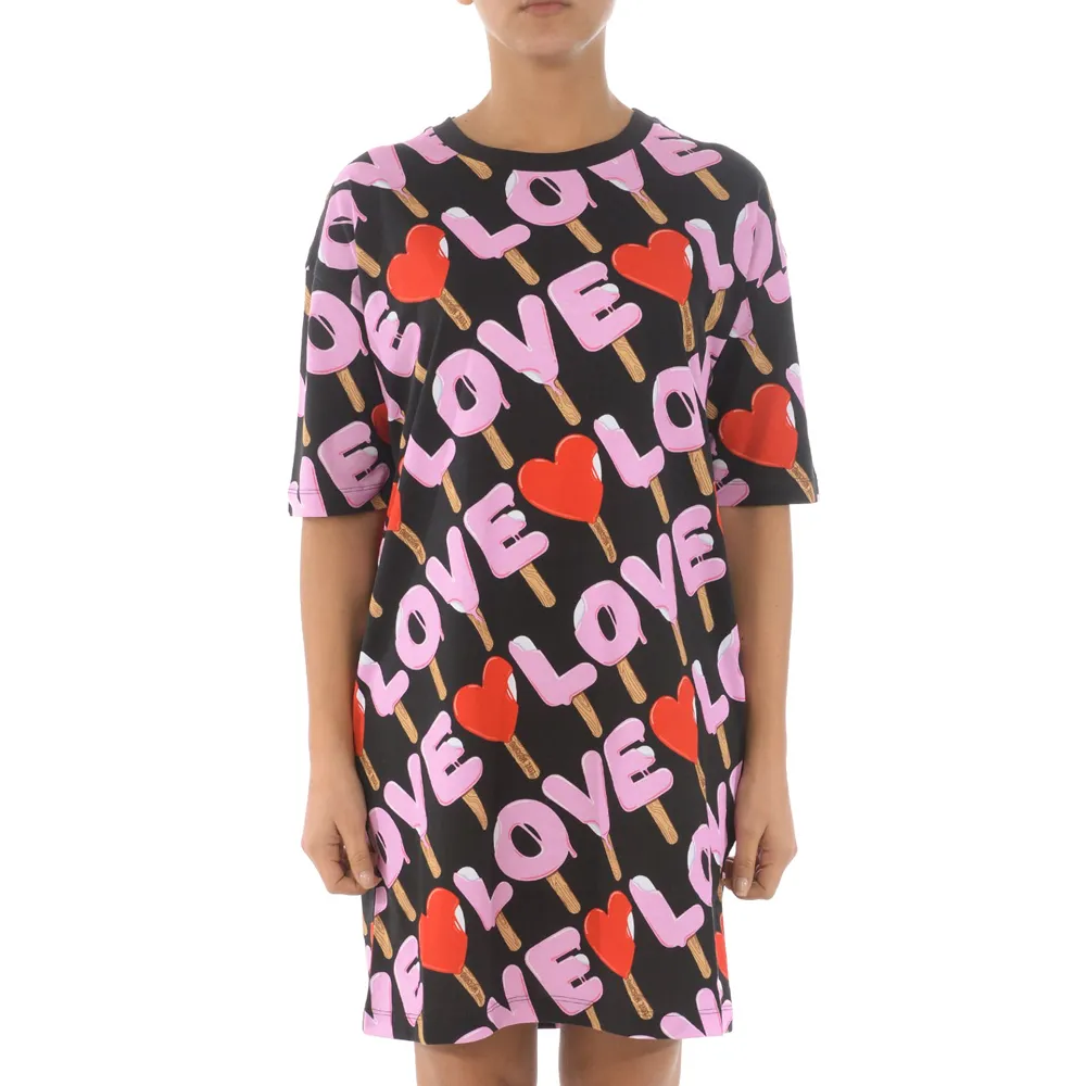 Round Neck Short-Sleeved Dress