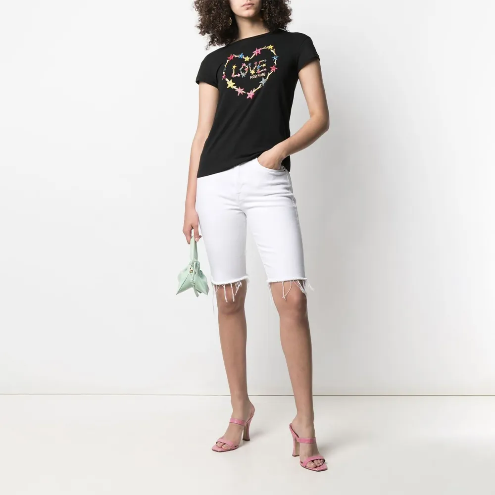 T-Shirt With Round Neck And Short Sleeves