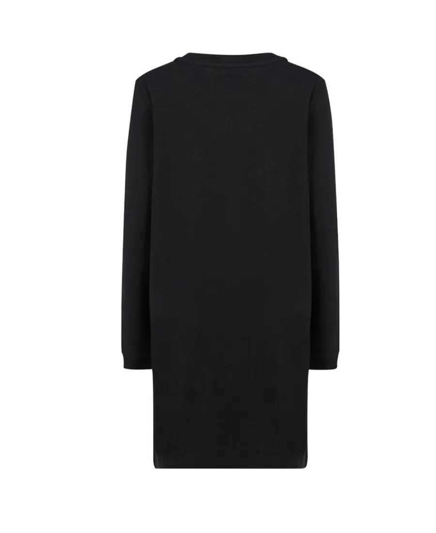 A Round-Necked Logo Dress