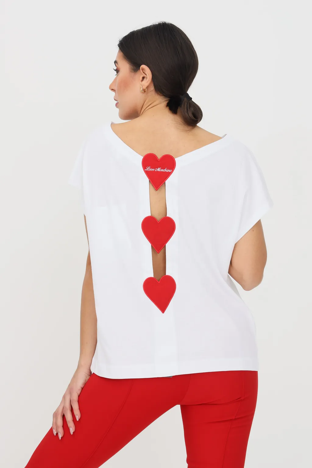 Heart-Shaped Detail T-Shirt