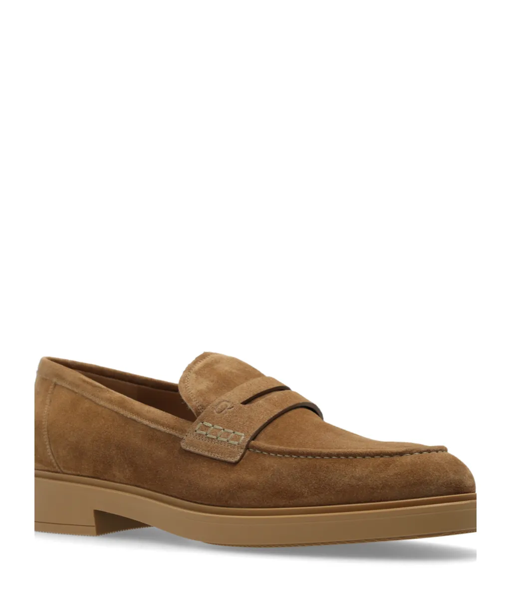 Gianvito Rossi Harris Round-Toe Loafers