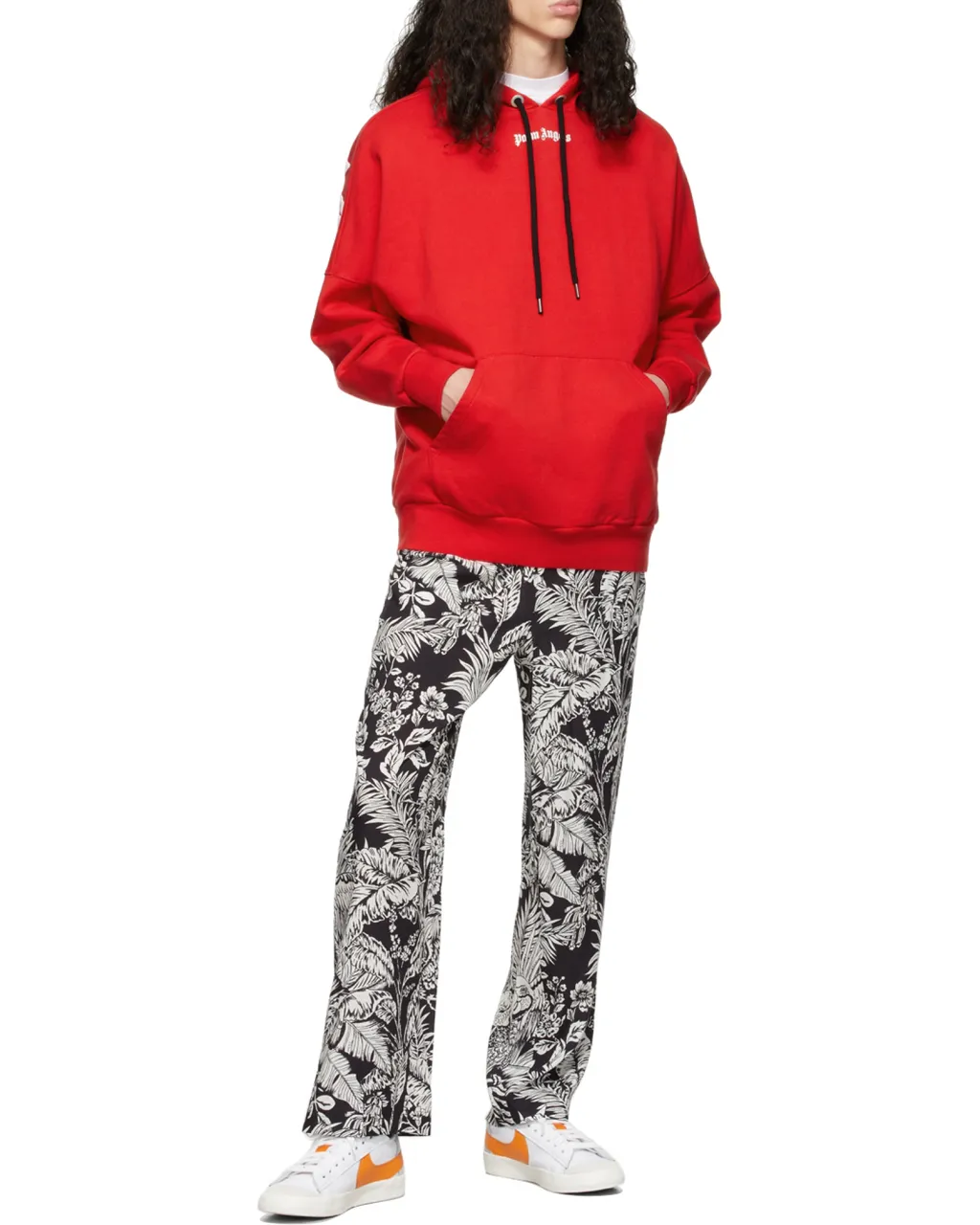 Palm Angels Logo Printed Hoodie