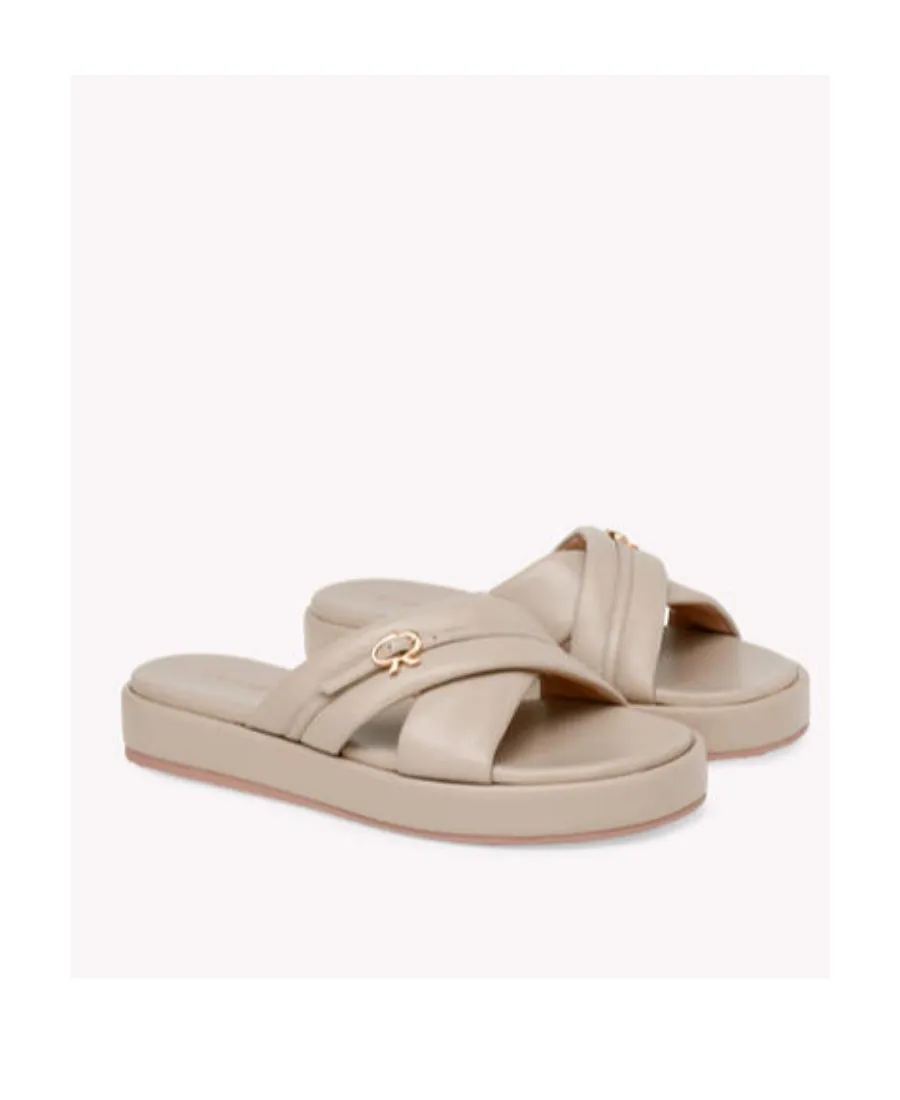 Logo Flat Sandals