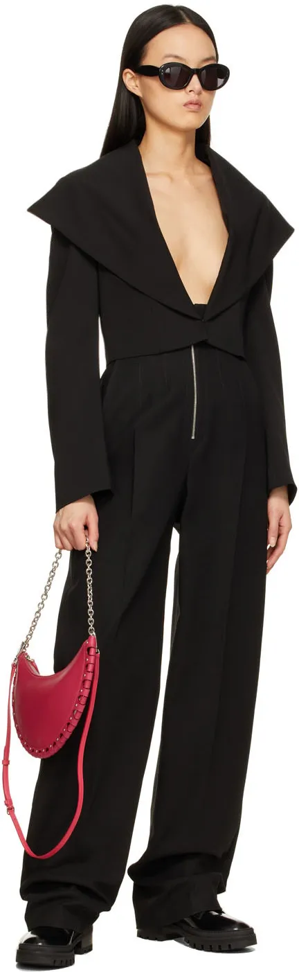Zipper Opening And Closing Shoulder Bag
