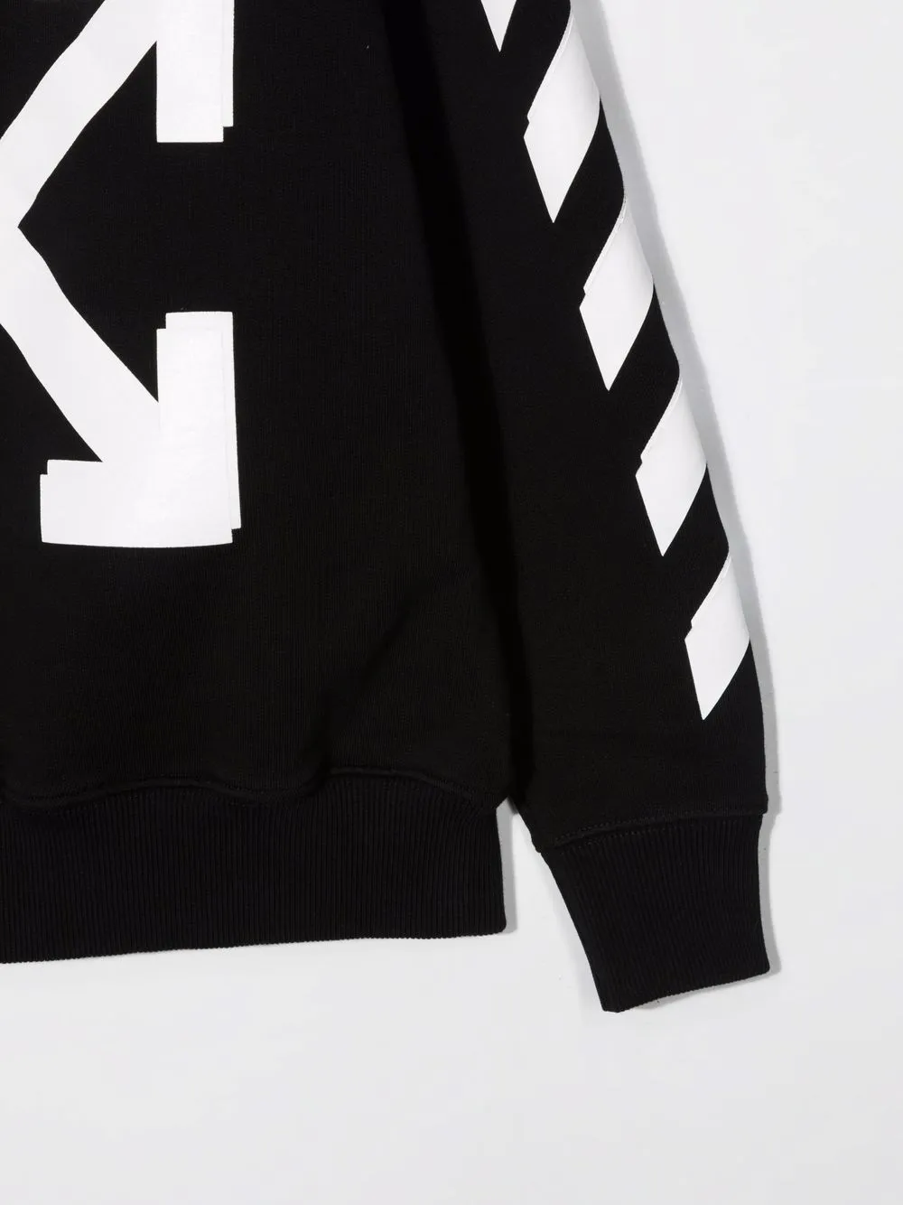 Off-White Kids Side Striped Printed Hoodie